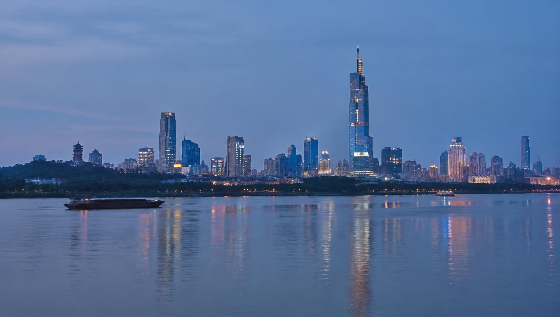 Nanjing ved Yangtze-floden